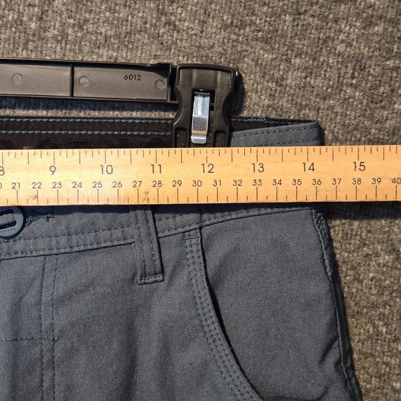 Prana Stretch Zion Pants Mens 28x30 (L29) Outdoor Slim Fit Belted Hiking Blue - Picture 6 of 14